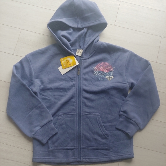 ROXY NEW girls Full Zip hooded Jacket - Picture 1 of 8